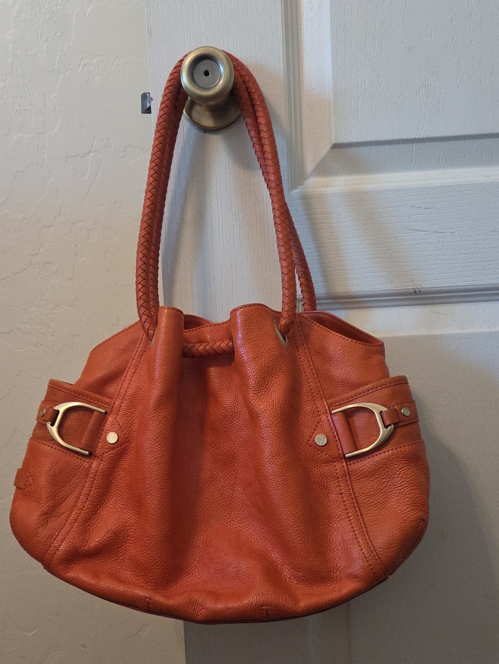 Cole Haan Women's Orange Leather Shoulder Bag